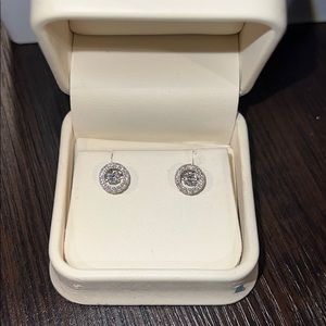 Diamond stud earrings
